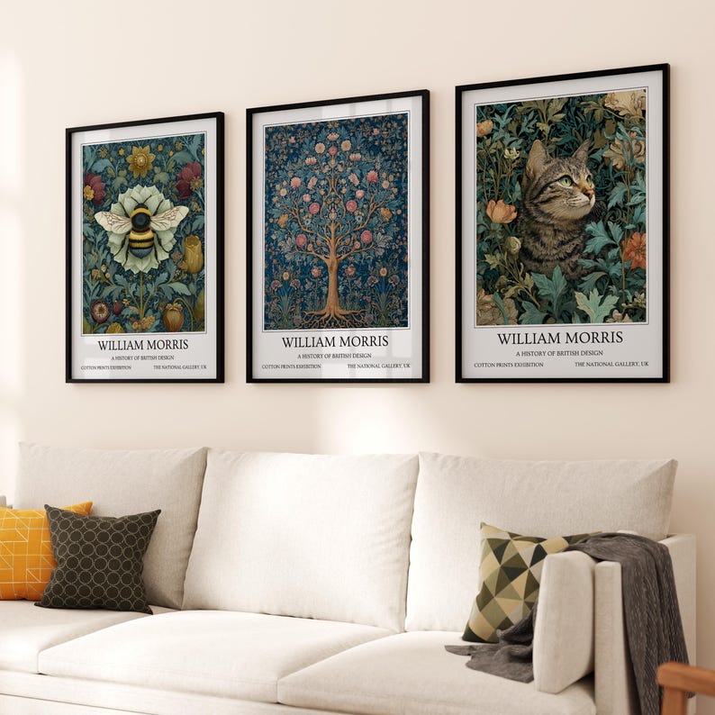 William Morris Wall Art Bundle: Vintage Poster, Floral Art Print - Etsy UK