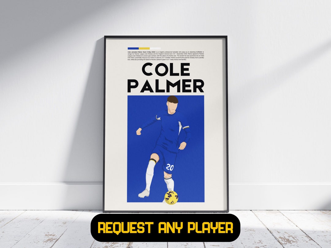 Cole Palmer Chelsea - Football Poster Gift, Gift for Him/her, Chelsea ...