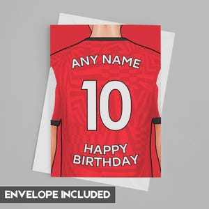 carte d'anniversaire de Southampton | d'anniversaire personnalisée de Southampton | Fête des pères, fête des mères | Idées d'anniversaire pour les fans de football 2024