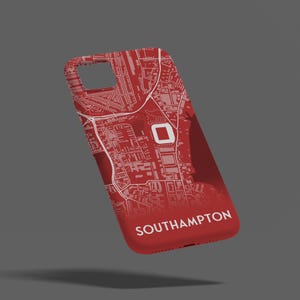 Southampton Stadium - Coque de portable, iPhone, Samsung, Google Pixel, cadeau pour lui, cadeau pour papa, cadeau pour fils, cadeau Southampton, conception de carte