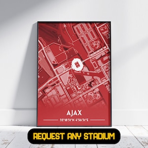 Ajax-stadioncadeau - voetbalpostercadeau, cadeau voor hem/haar, Ajax-cadeau