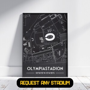 Duitsland stadioncadeau - cadeau voetbalposter, cadeau voor hem/haar, cadeau Duitsland