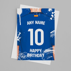 Carte d'anniversaire Getafe | d'anniversaire personnalisée Getafe | Fête des pères, fête des mères | Idées d'anniversaire pour les fans de football 2024