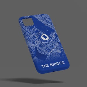 Chelsea Stadium - Coque de portable, iPhone, Samsung, Google Pixel, cadeau pour lui, cadeau pour papa, cadeau pour fils, cadeau Chelsea, conception de carte