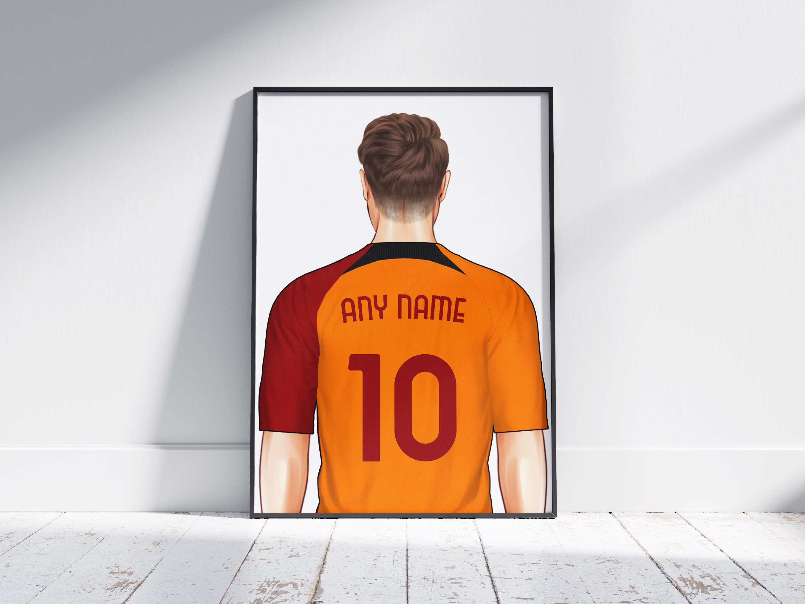 Personalisiert Galatasaray Shirt Poster Geschenk Artwork Individuell  Fußball Für Ihn Für Freund Für Fussballfan - .de