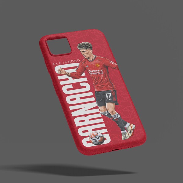 Alejandro Garnacho Man Utd - Phone Case, iPhone, Samsung, Google Pixel, Gift For Him, Gift For Dad, Gift For Son, Man Utd Gift