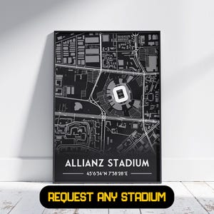 Juventus stadioncadeau - cadeau voetbalposter, cadeau voor hem/haar, cadeau Juventus