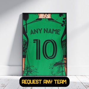 Regalo personalizado del Austin FC: póster de fútbol, regalo para él, regalo para papá, regalo para hijo, regalo del Austin FC