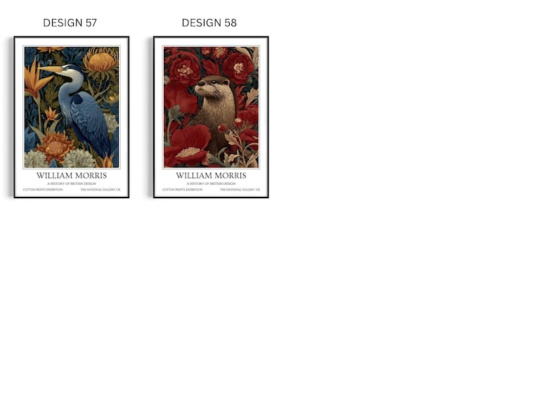 William Morris Wall Art Bundle: Vintage Poster, Floral Art Print - Etsy UK