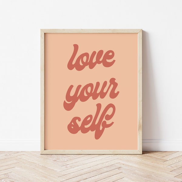 Love Yourself Print - Etsy