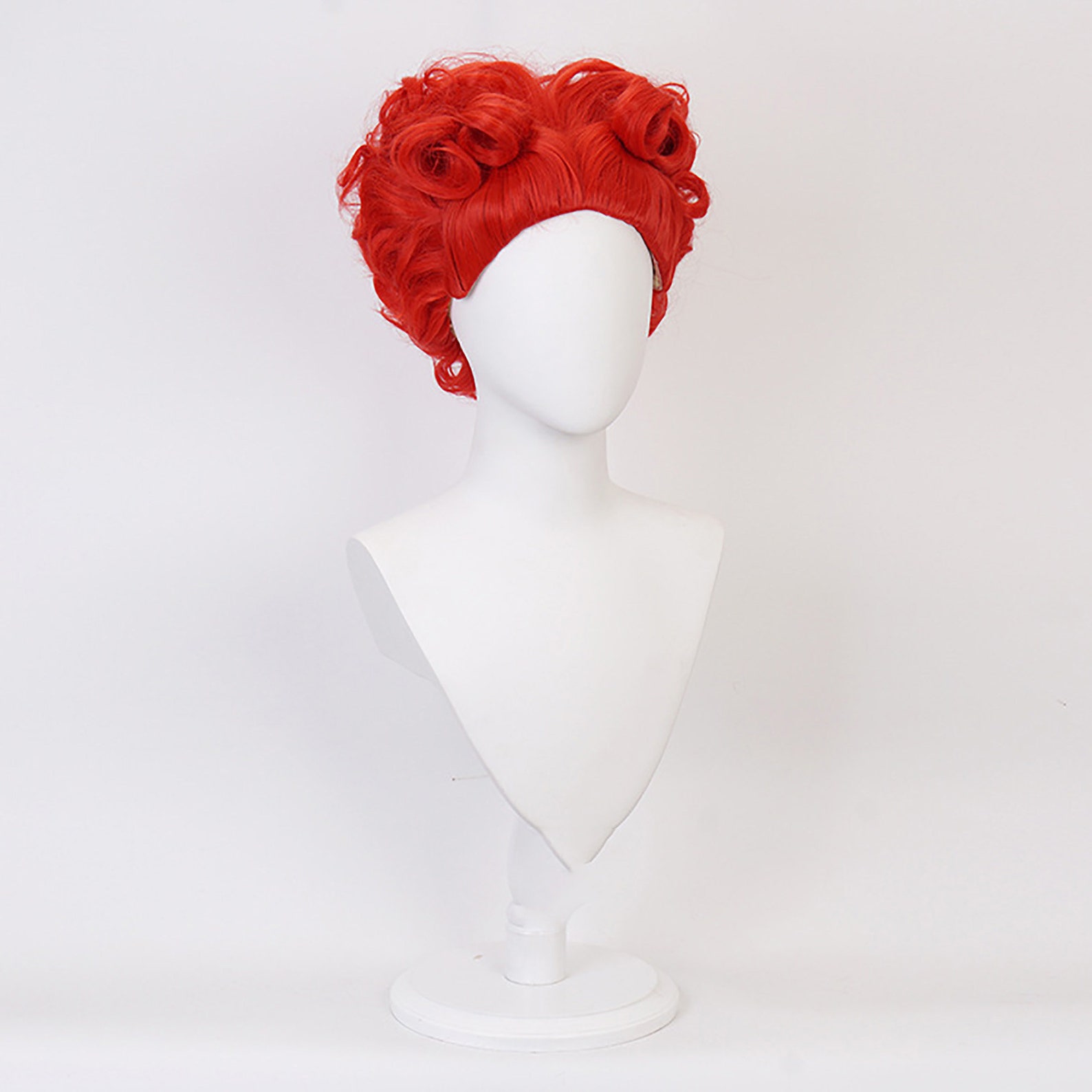 Fashion Red Wig Short Curly Wig Heart-shaped Wig Cosplay | Etsy