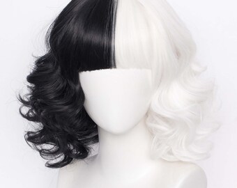Half White Wig Etsy Half White Wig Etsy