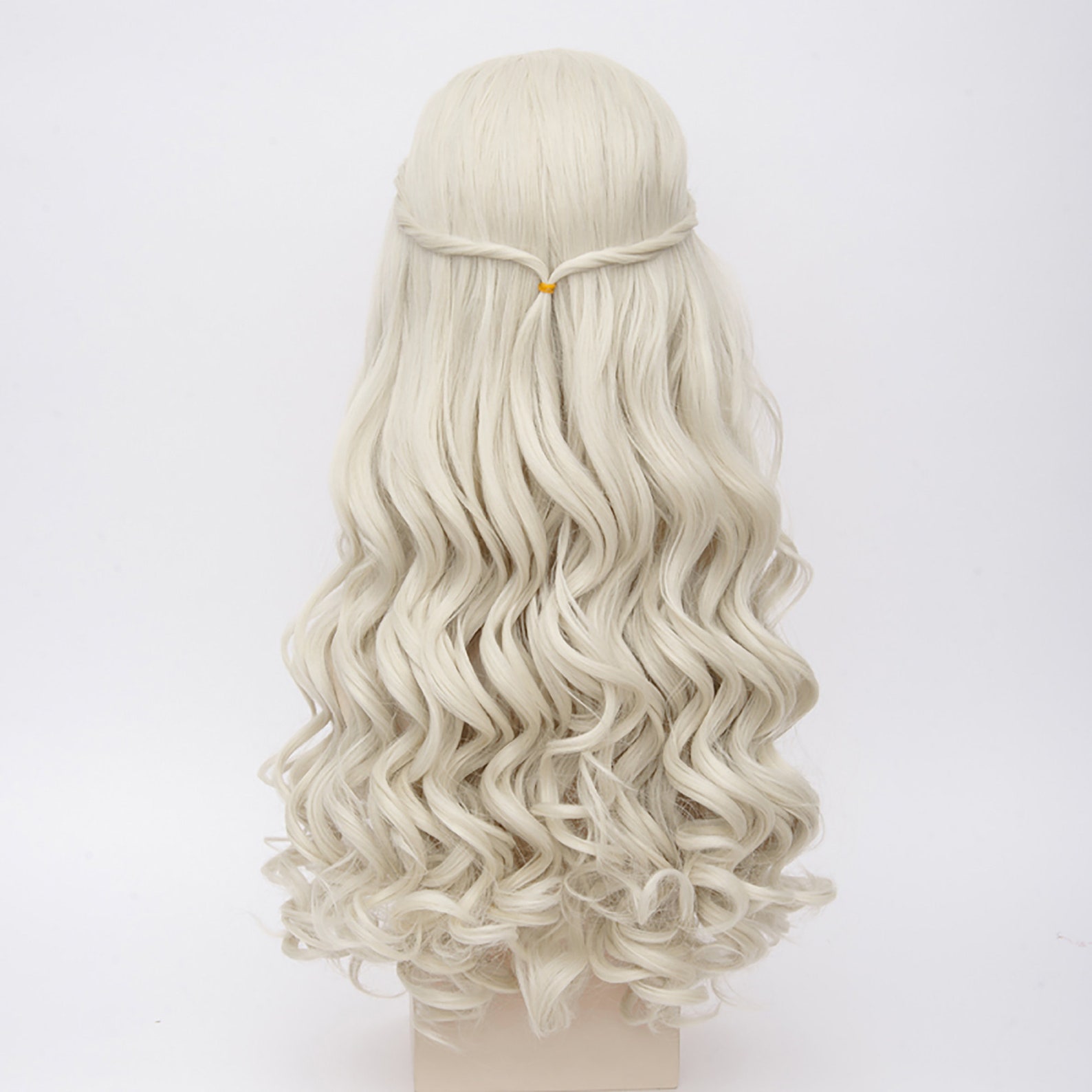 Long Curly Hair Wig Natural White Wig Cosplay Wig Movie Etsy