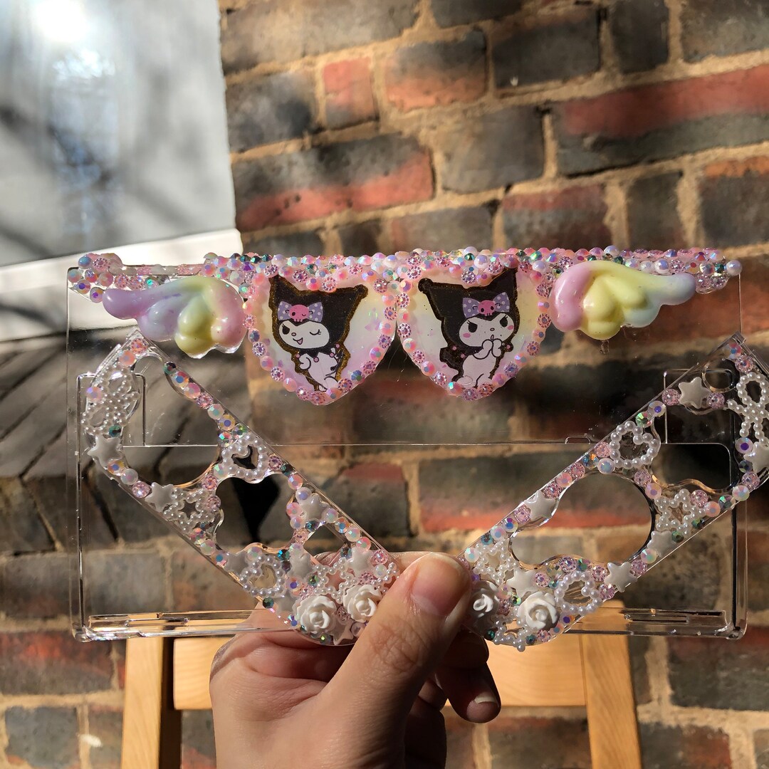 Nintendo Switch OLED Rhinestone Decoden Resin Cute Bling Kawaii Rainbow ...
