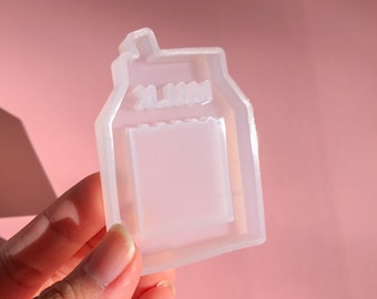 Shaker molds silicone mould UV resin casting milk box shape cute