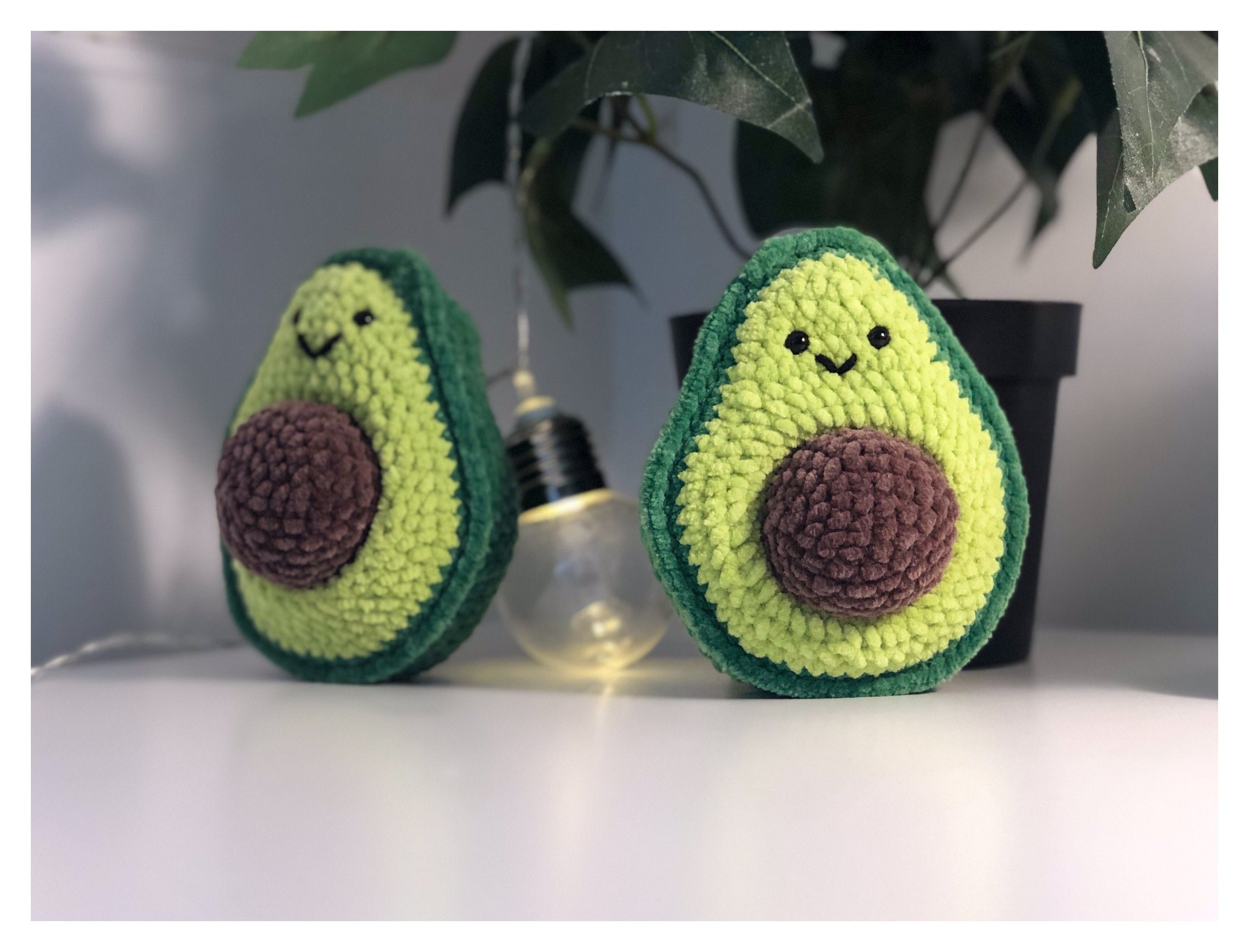 Adorable Crocheted Avocado Etsy UK