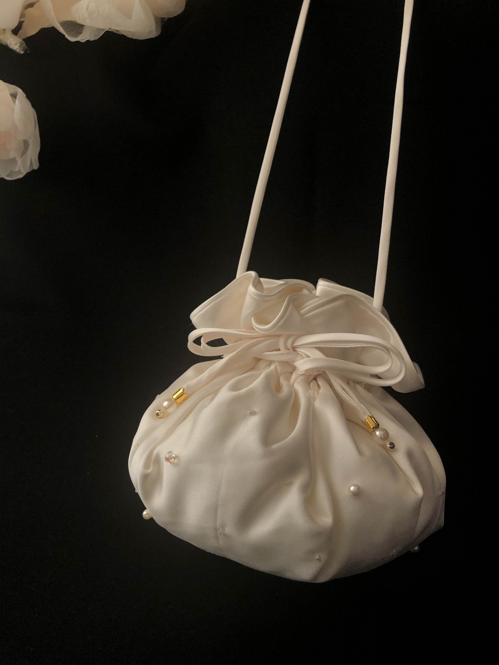 White Dolly Bag for Wedding White Wedding Handbag Bridal Etsy