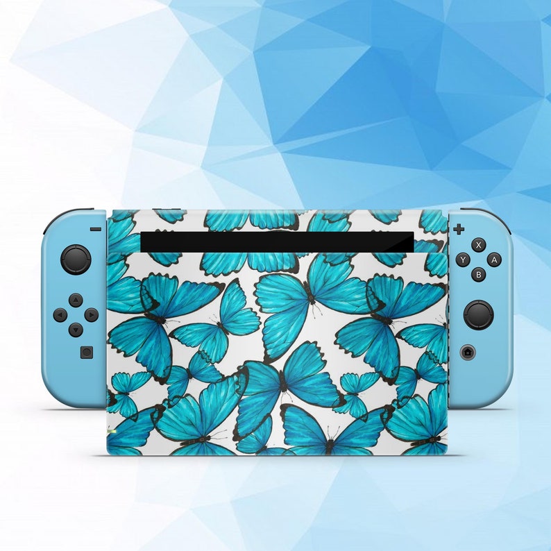 Butterflies Switch Nintendo Dock Joy Cons Switch Butterfly Etsy