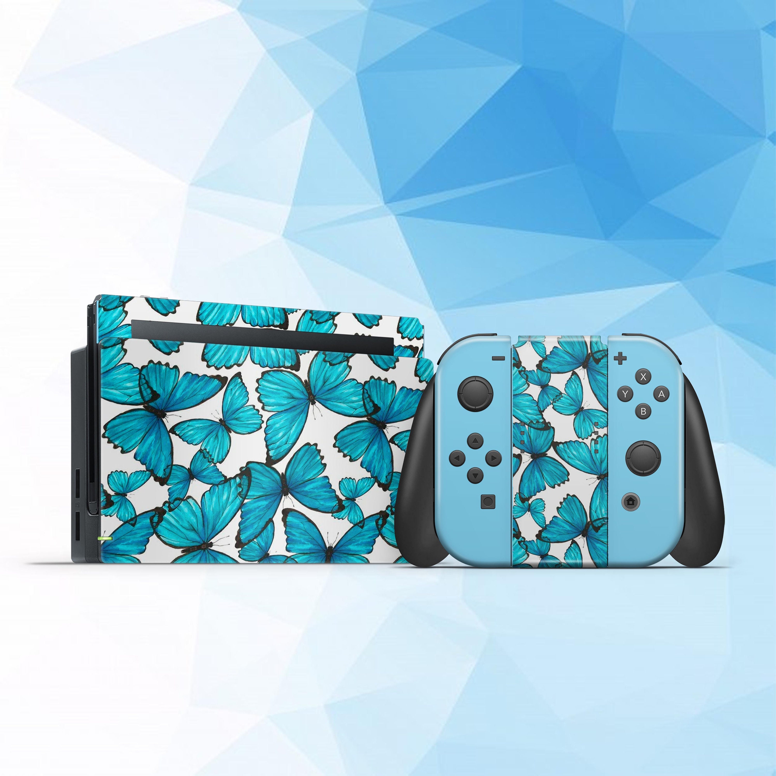 Butterflies Switch Nintendo Dock Joy Cons Switch Butterfly Etsy