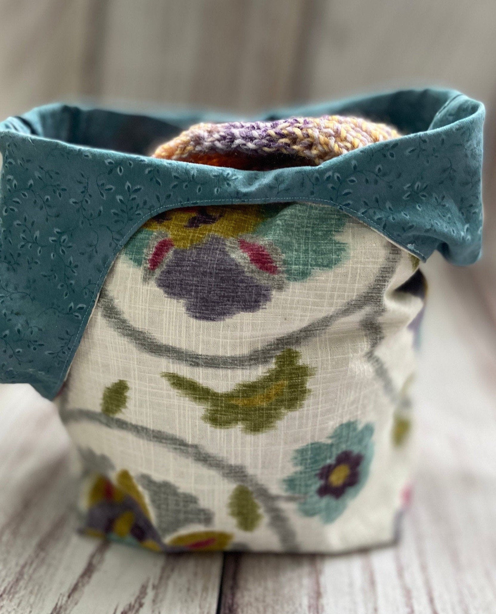 Canvas Knitting Crochet Project Bag Craft Project Bag Etsy