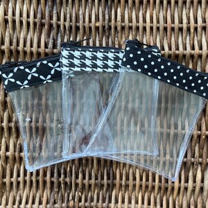 Mini Clear Zipper Bag, Small Zipper Pouch, Cosmetics, Jewelry, Travel, Air Pods, Ear Buds,First-Aid, Sewing Notions, Vaccination Card Holder