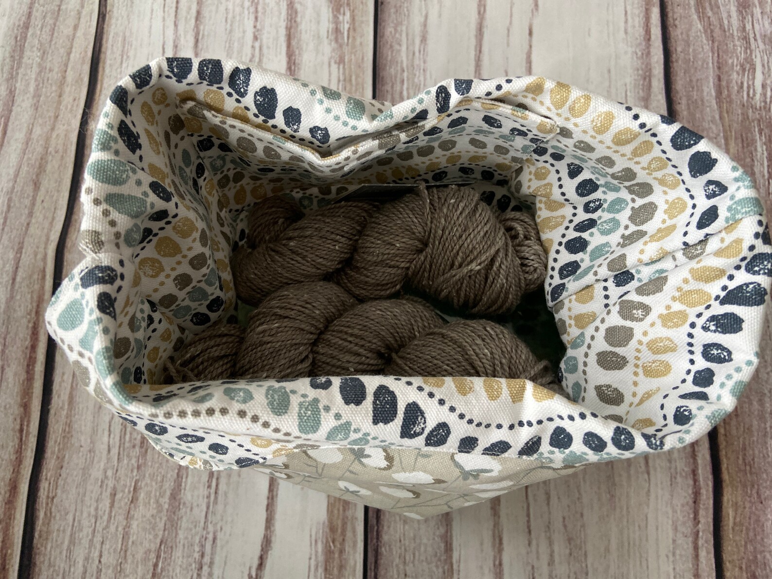 Canvas Knitting Crochet Project Bag Craft Project Bag Etsy
