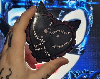 Catwoman stitched Booty heart sticker