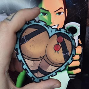 Lara croft tomb raider Booty Heart sticker