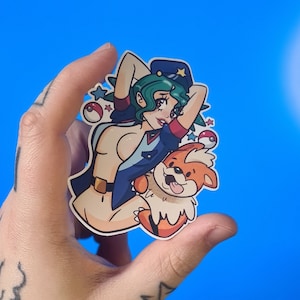 Sticker portrait sexy de l'officier Jenny