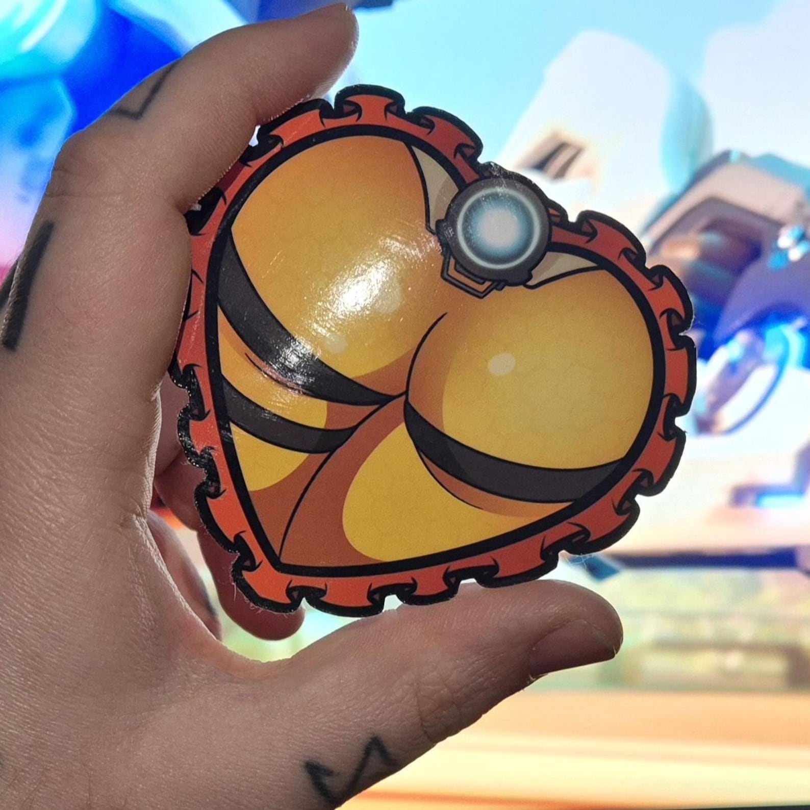 Tracer Overwatch Booty Heart Sticker - Etsy
