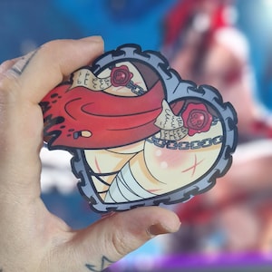 Sister of Booty The Repentful Booty heart sticker