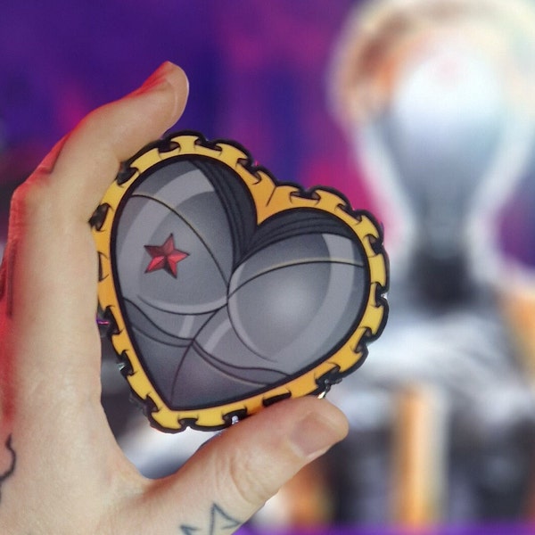 Atomic Booty heart sticker