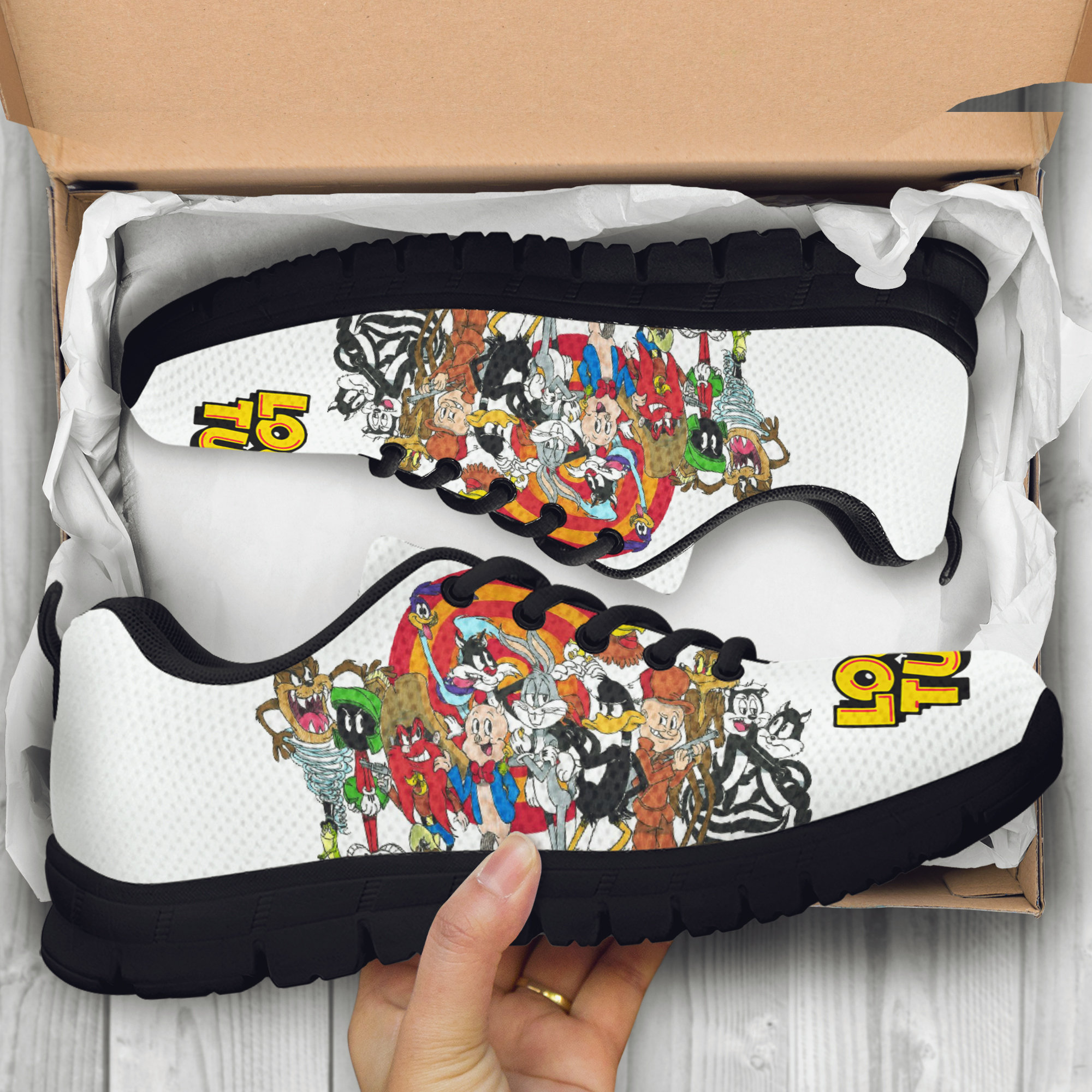 looney tunes custom shoes
