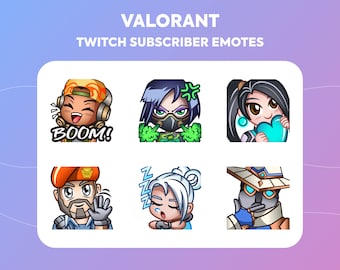 Valorant Twitch Emotes – Sage, Raze, Viper, & More
