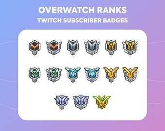 Overwatch 2 Twitch Sub Badges – Cheer Bit Badges (Digital Download)