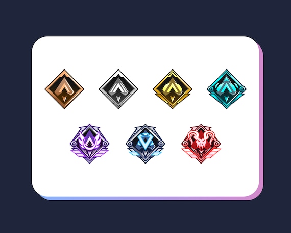 Twitch サブバッジ / 応援ビットバッジ - Apex Legends ランク - Etsy 日本