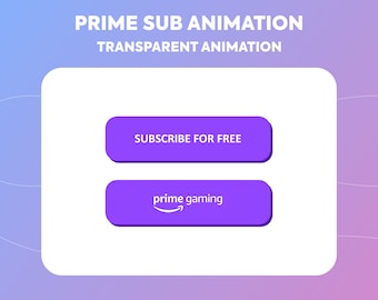Animated Twitch Prime Gaming Pop Up (Webm Format)