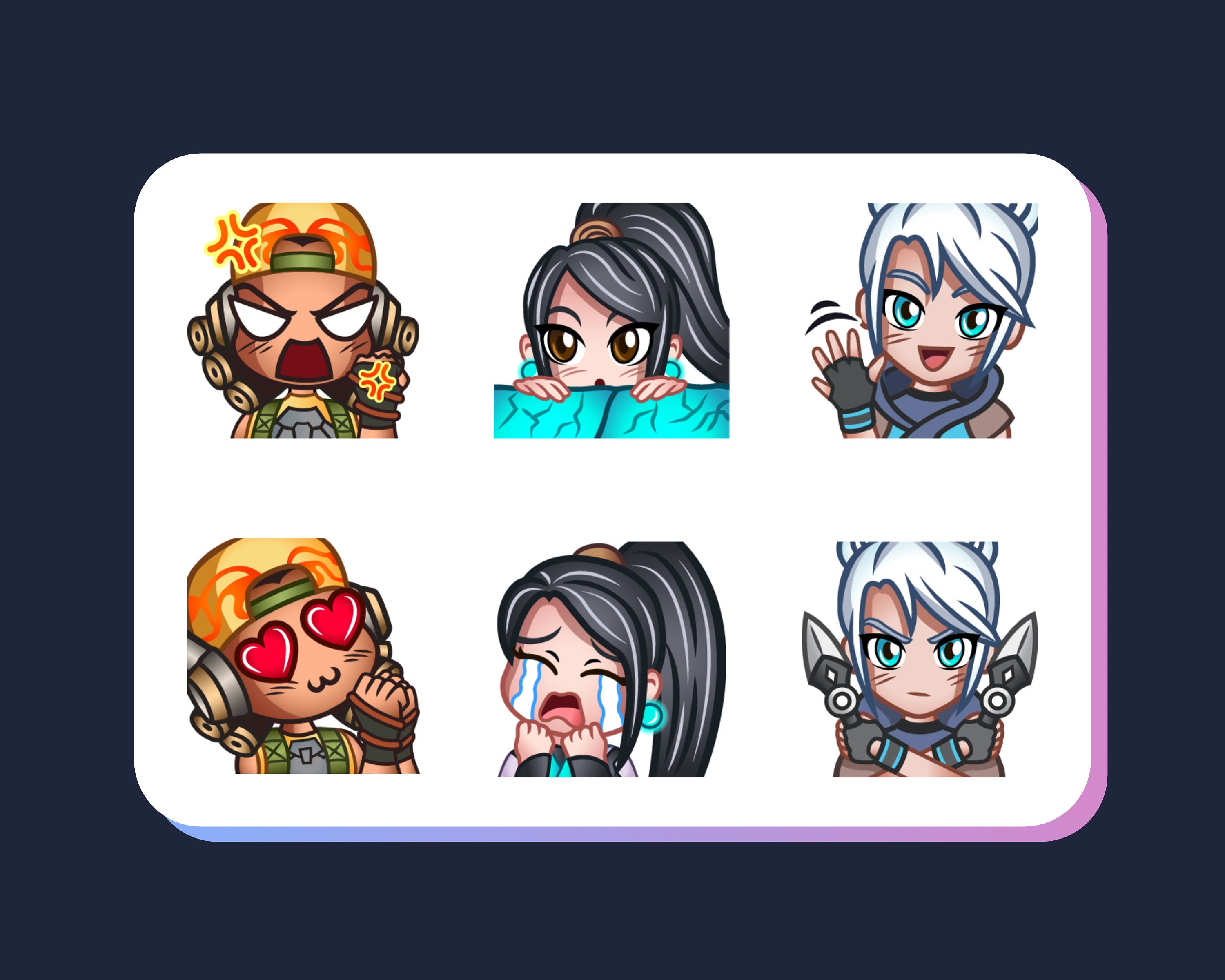 Twitch Emotes Valorant Emotes Sage Raze Lurk Emote Love Emote Cry Emote Rage Emote Etsy