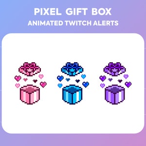 Animated Twitch Alerts - Stream Alerts - Gifted Sub - Pixel Art - Subscriber Alert - Stream Pop Up