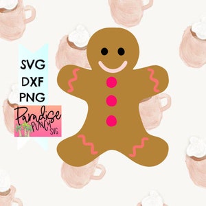 Cute Gingerbread Man Svg, Christmas Gingerbread Svg, Cute Gingerbread Svg for Christmas, Christmas Clipart