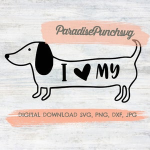DOG SHIRT SVG - Wiener Dog Svg - Svg Instant Download - Dachshund Svg Files - Dog Lover Gift - Silhouette Svg Files - Svg For Gift