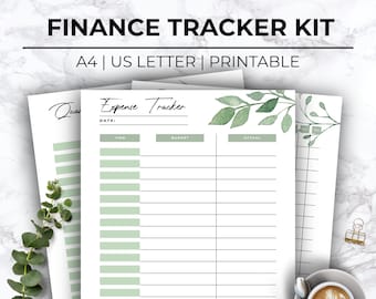 Printable Finance Tracker,Bill Tracker,Income Planner,Printable Expense Tracker,Budget Planner,Financial Planner,Finance Track,Money Planner