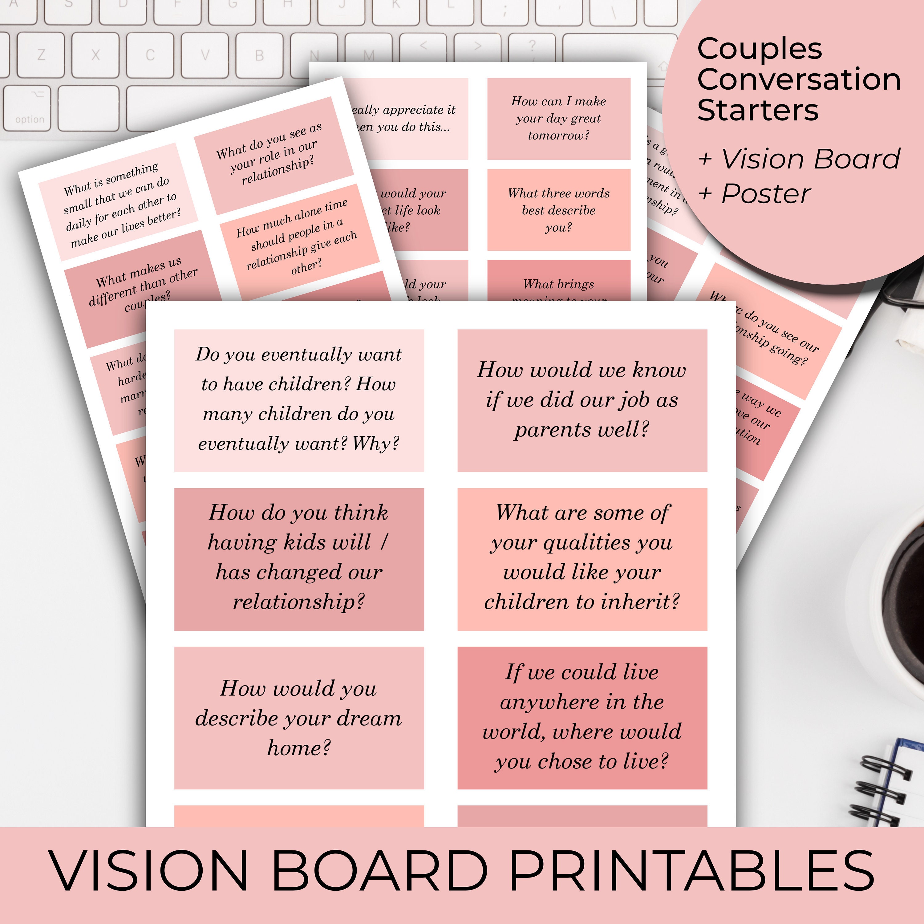 Minimalist Printable Vision Board Template,printable Dream Board