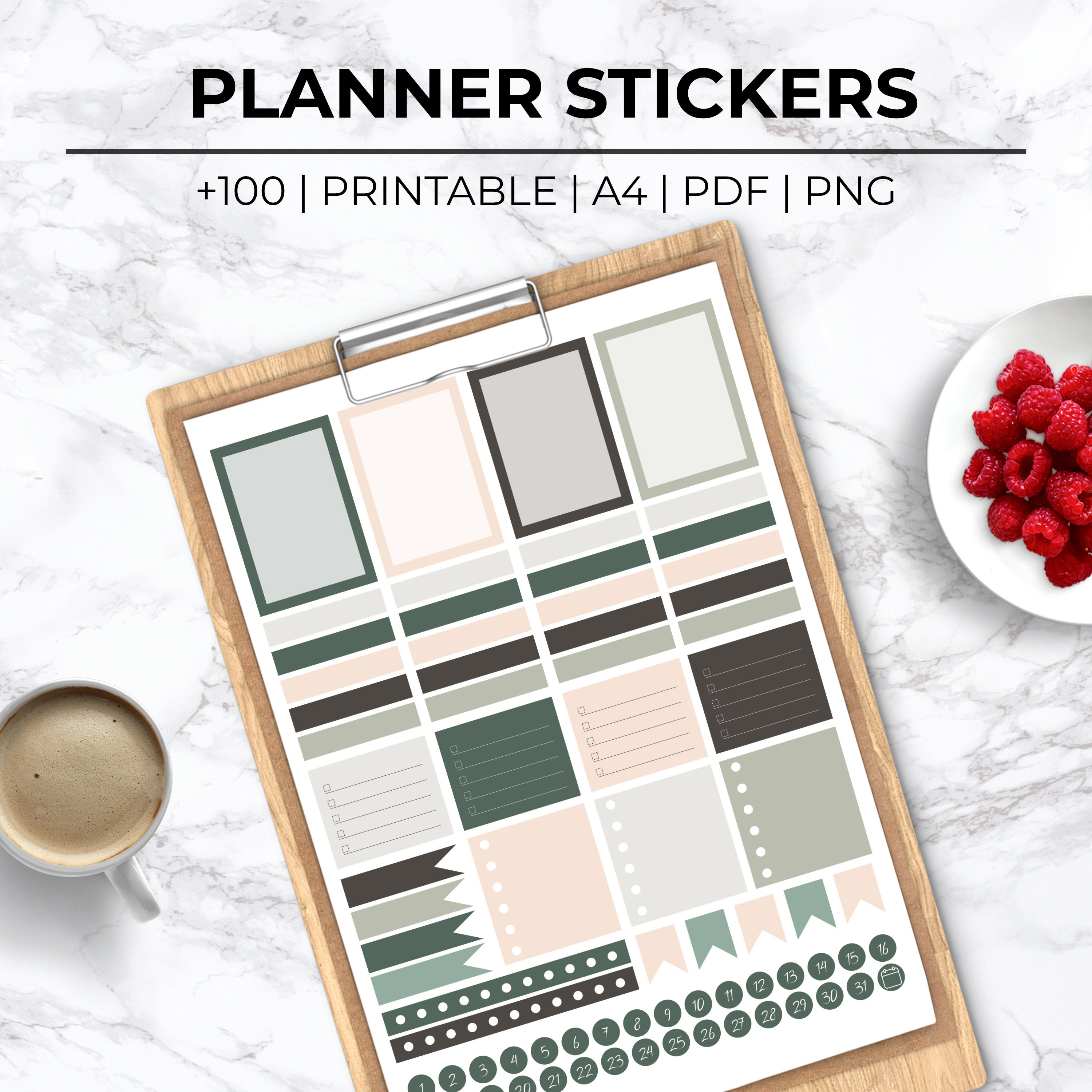 Printable Planner Stickers, Printable Stickers, Functional Planner ...