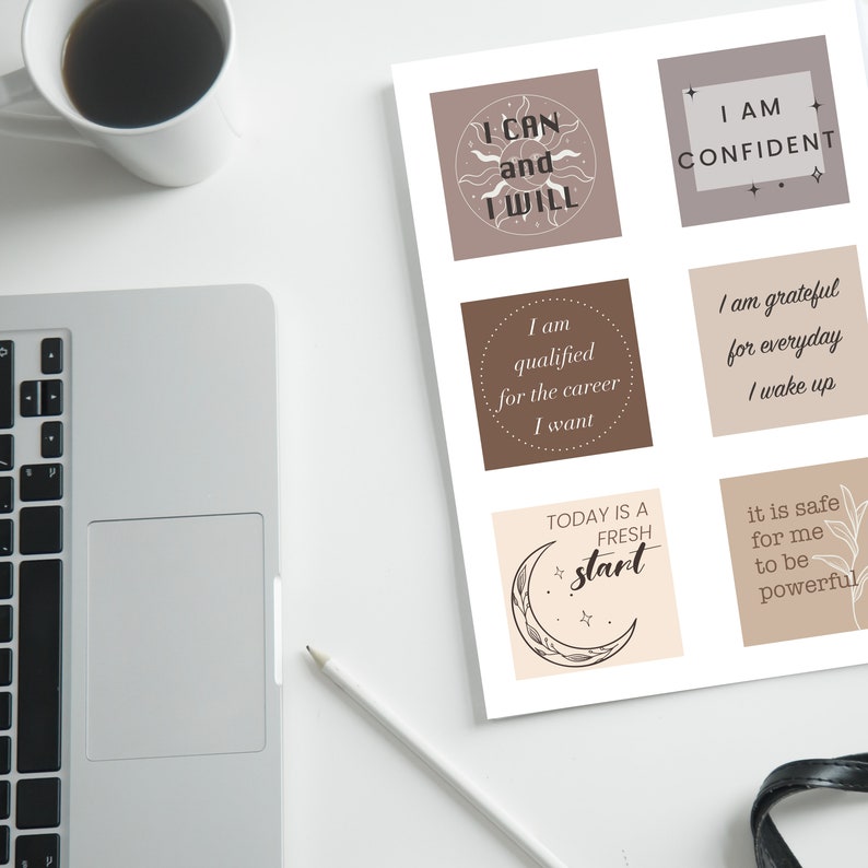 Printable Vision Board Quotes & Affirmations,vision Board Template