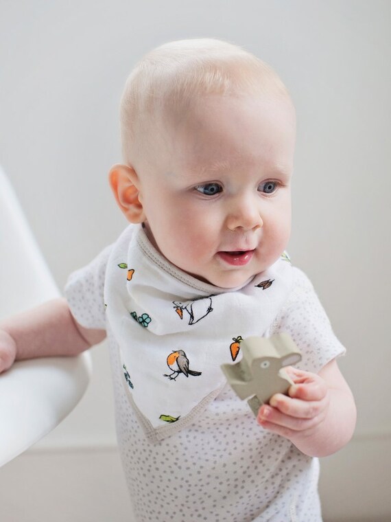 muslin dribble bibs