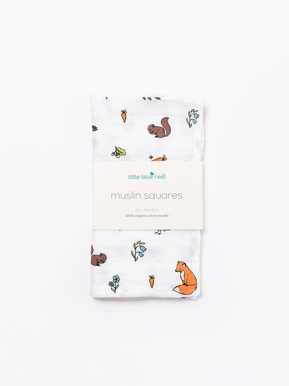 organic cotton muslin squares