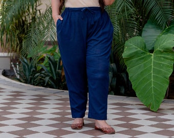 Plus Size Bottoms For Women | Large Size Trouser With Pockets | indian clothing | Plus Size indianwear | 3XL,4XL,5XL,6XL,7XL | 8 Colors