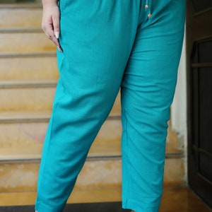 Plus Size Bottoms for Women Large Size Trouser With Pockets Indian ...