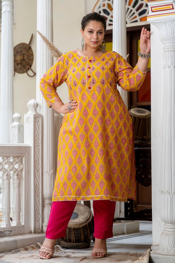 Plus Size Kurta for Women Plus Size Kurti Large Size Kurti 7XL
